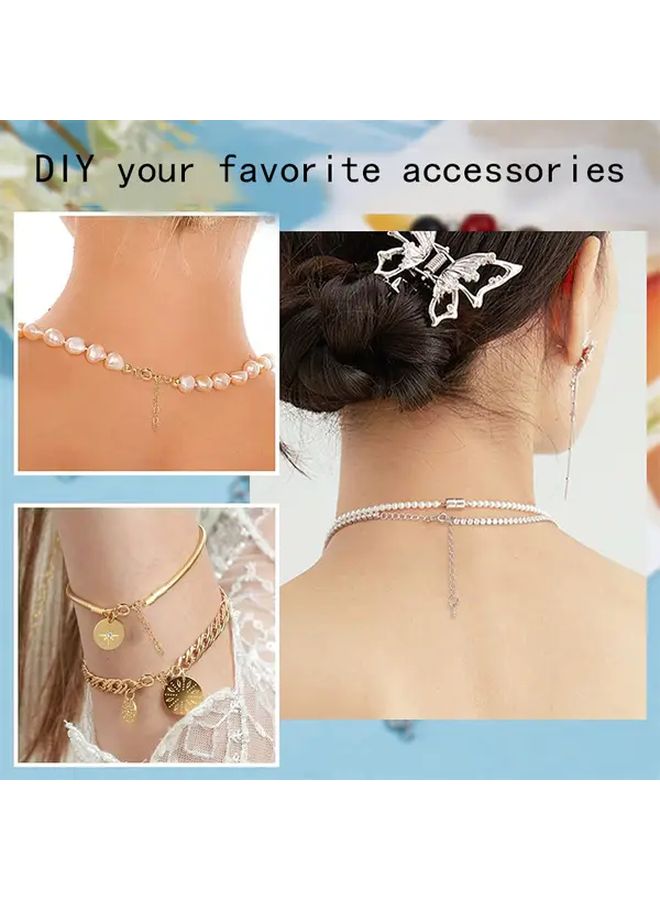 10pcs Steel Color 5mm Spring Clasp Necklace Connectors Jewelry Making Craft Accessories - Image 3